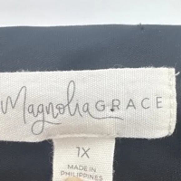 Magnolia Grace Sleveless Dress Size 1X Black Blue - Picture 6 of 7